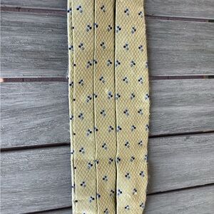 Salvatore Ferragamo Tan and Blue Silk Cummerbund